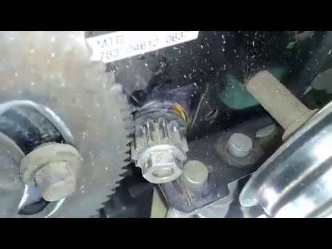 How to change the steering gear and bushing on an MTD riding mower