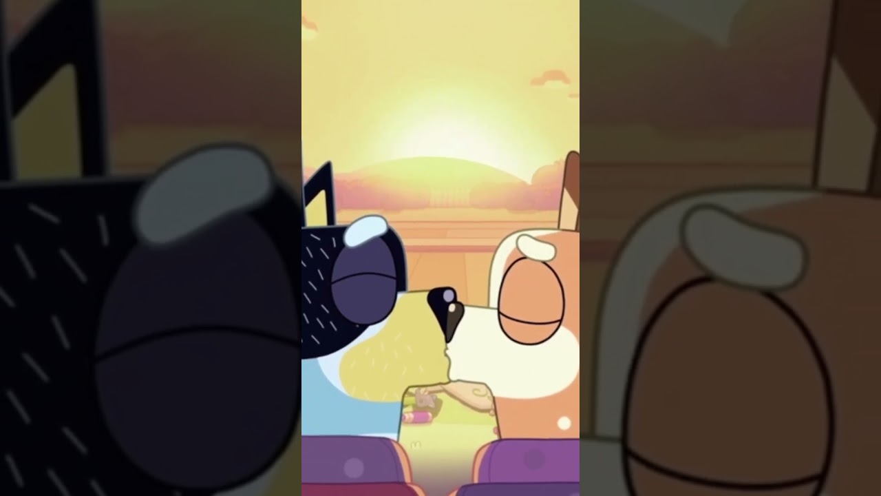 Bluey - Bandit and Chilli kissing #shorts