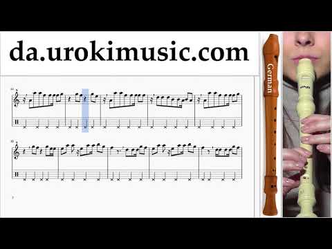 Lær At Spille Blokfløjte (Tysk) Shakira - Me Enamoré Lektioner Sange Del#2 um-i246