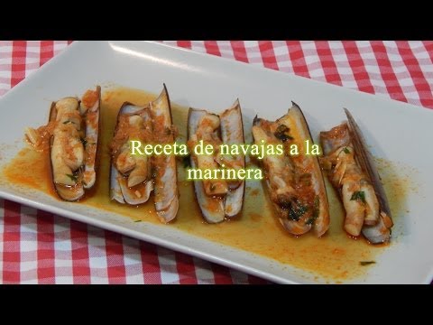 Receta fácil de navajas a la marinera