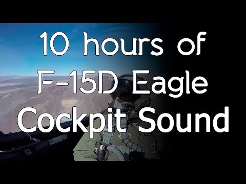 🎧 F-15D eagle cockpit sound White Noise Sleeping Studying meditate black screen dark screen