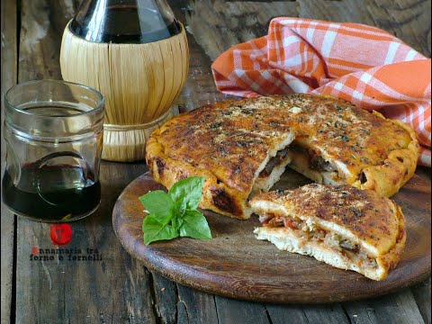 PIZZA RIPIENA MELANZANE E CIPOLLA