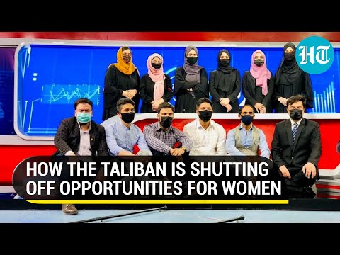 Afghan TV anchors hide faces | Taliban forces' news presenters to adopt Islamic veil on-air