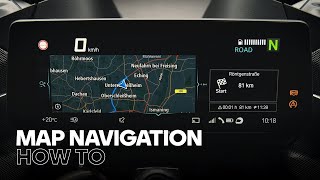  Cómo usar la navegación por mapas con tu BMW Motorrad Connected App Trailer