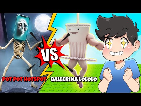Brainrot Noob vs Pot Pot Hotspot | Roblox | Brainrot Evolution