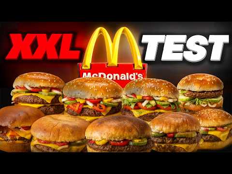Wir essen ALLE Burger von McDonalds! Der XXL Burger Test! 🤯