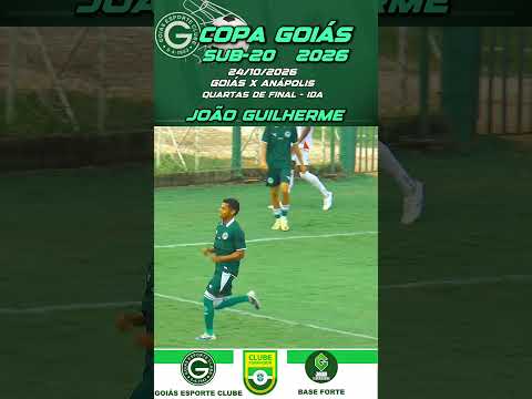 GOL DO JOÃO GUILHERME | GOIÁS 2 X 0 ANÁPOLIS | COPA GOIÁS SUB-20 | 24/10/2026 - QUANRTAS IDA