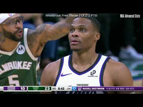 Russell Westbrook Full Highlights Sacramento Kings at Milwaukee Bucks - November 1, 2025