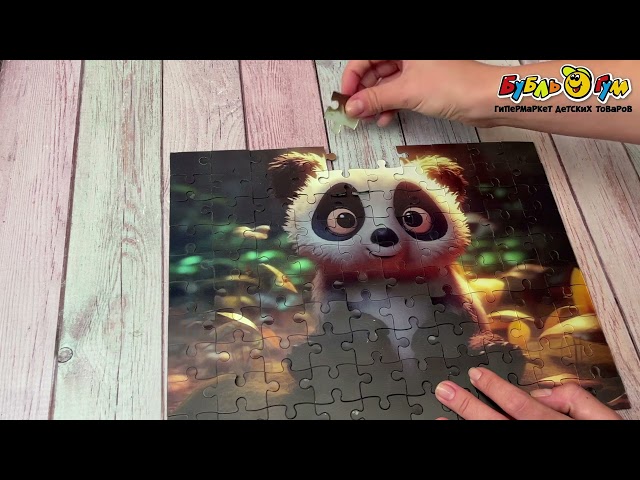 Пазл Prime 3D Маленький панда 100деталей - видео
