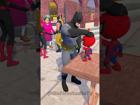 Hilarious Spider-Man & Batman Song! 🎶😂 Scary Teacher's Funniest Dance Ever! #Shorts