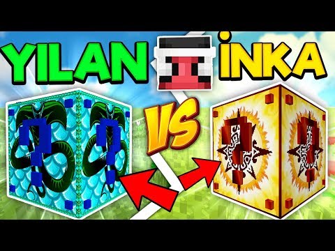 İNKA VS YILAN ŞANS BLOKLARI - Minecraft