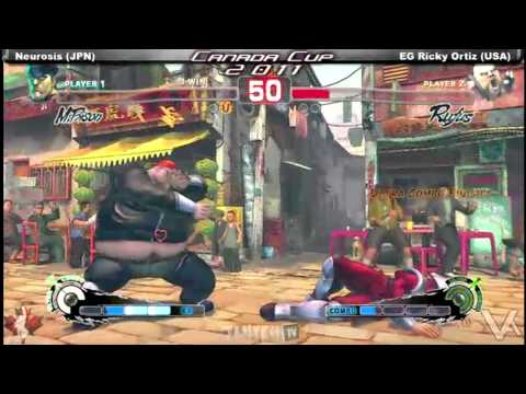 Canada Cup Gaming 2011 SSF4 AE Neurosis JPN vs EG Ricky Ortiz USA
