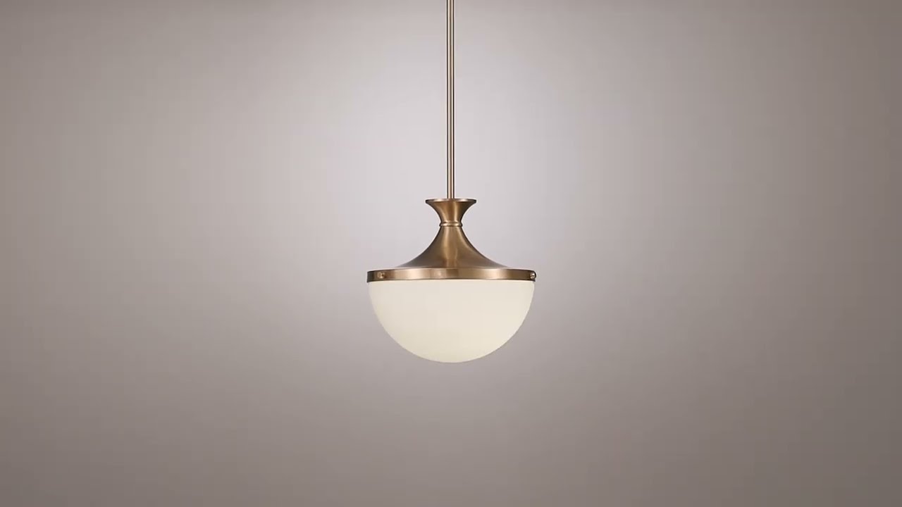 Video 1 Watch A Video About the Possini Euro Giacomo Wide Warm Brass Mini Pendant Light