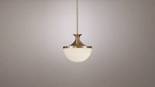 1_Watch A Video About the Possini Euro Giacomo Wide Warm Brass Mini Pendant Light