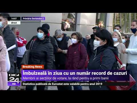 Îmbulzeală în ziua cu un număr record de cazuri