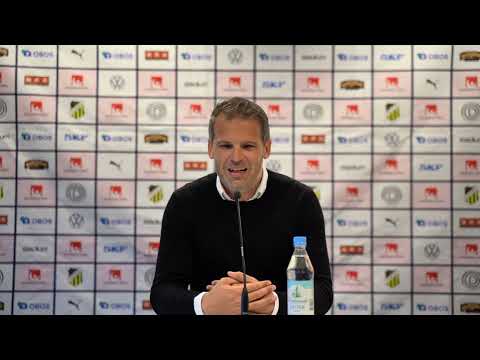 Presskonferensen efter BK Häcken – Eskilstuna United