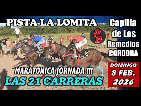 CARRERAS en PISTA LA LOMITA de CAPILLA DE LOS REMEDIOS, CORDOBA (08-02-2026)