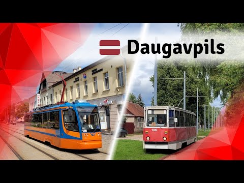 Trams in Daugavpils: Eastern Latvia's four-axle trams (2022)