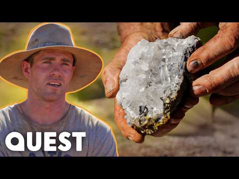 The Archers Crack Open HUGE Crystal Pocket Worth $30,000! | Outback Crystal Hunters