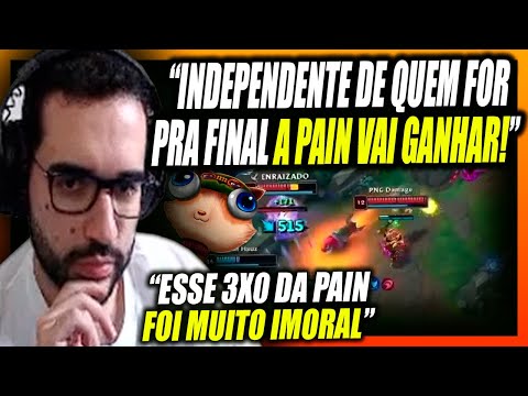 TAKESHI  REACT: "PAIN TILTANDO PARANG E ZHONYAS PERFEITA DO CARIOK - CBLOL DA ZUEIRA" - BRONZIOCRE