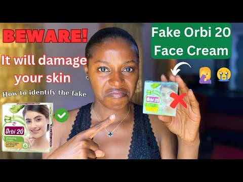 Orbi 20 face cream: The best whitening face cream/ how to identify fake Orbi 20 face cream