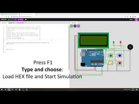 Button DOMINATION Timer - run .hex in Wokwi simulator (Arduino)