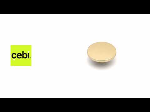 Миниатюра изображения товара Ручка для мебели Cebi A4196 PC35 (16мм, матовое золото полимер)