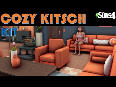 The Sims 4 Speedbuild: Building a Cute Starter home with the **new** COZY KITSCH KIT!!