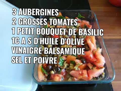Salade estivale  à l'aubergine