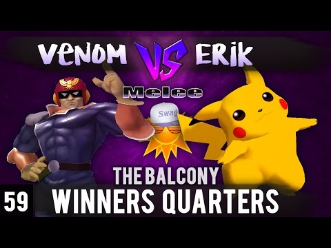 Melee @ The Balcony 59 - Winners Quarters ft. R3 | Venom (Falcon) vs. Erik (Pikachu)
