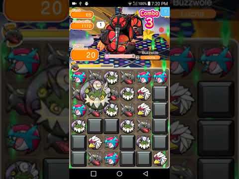Pokémon Shuffle - Ultra Beast Challenge Buzzwole (5 Different Teams).