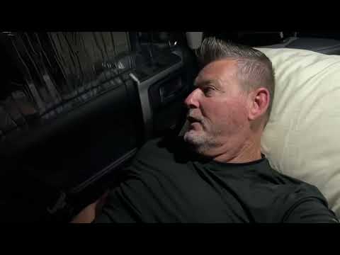 Sleeping in my 4Runner with Weathertech window shades at a truckstop￼
