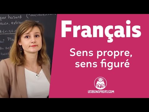 Sens propre, sens figuré - Français - Sixième - Les Bons Profs