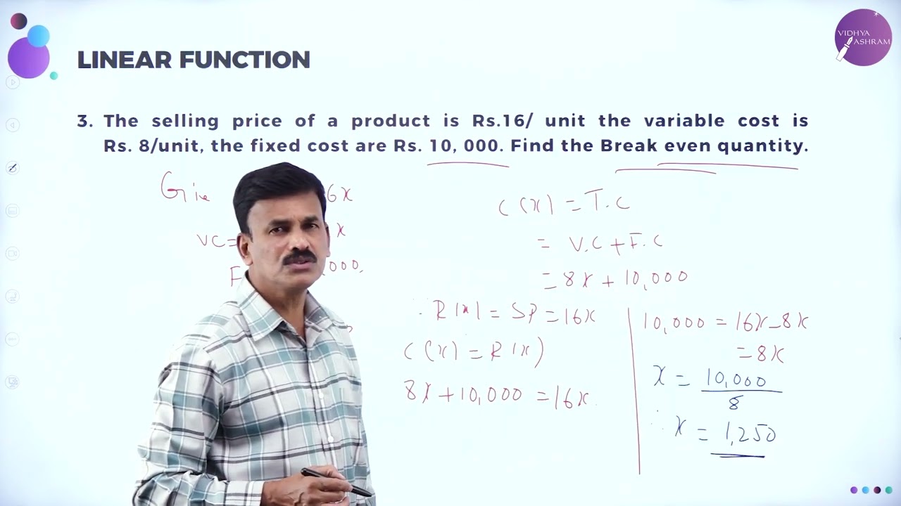 DAY 57 | BASIC MATHS | I PUC | LINEAR FUNCTION | L2