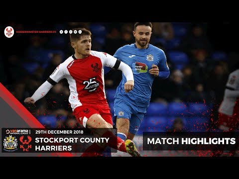 Match highlights: Stockport County 1-0 Harriers 29/12/18