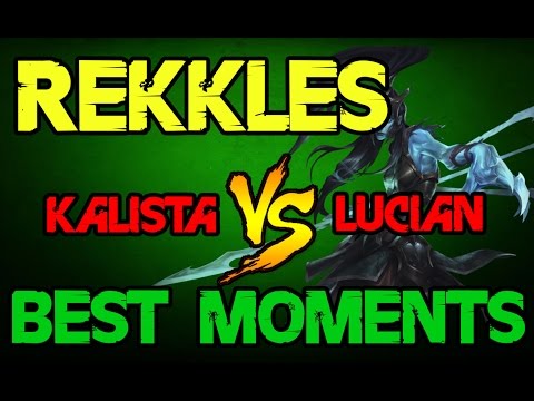 Fnatic Rekkles as Kalista vs Lucian | BEST MOMENTS