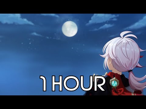 Kaedehara Kazuha Teaser OST 1 HOUR - Moonlit Breeze (tnbee mix) | Genshin Impact