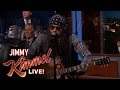 John Mayer Disguised as Hank the Hawk Knutley on Jimmy Kimmel Live