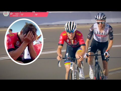 Remco Evenepoel Goes Over his Limit on Hot Climb | UAE Tour 2023 Stage 7