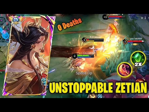 UNSTOPPABLE ZETIAN! 0 Deaths Full Team Wipeout 🔥 | Insane Mid Lane Carry | Mobile Legends