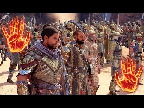 SHADOW OF WAR - UNIQUE BARANOR vs BRUTAL OVERLORD REINFORCE & AMBUSH IN DESERT