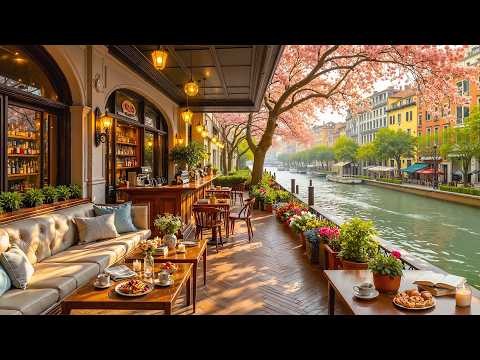 Positive May Jazz ☕ Morning Balcony Cafe Ambience & Relaxing Jazz Instrumental Music for a Good Mood