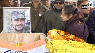 ‘I love you’ says wife of Pulwama martyr in he