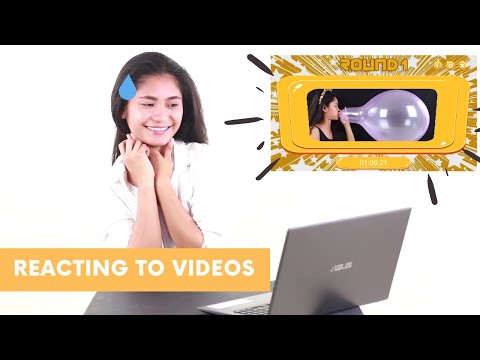 Reacting to my Own Custom Video | Blow to Pop Race Video Game