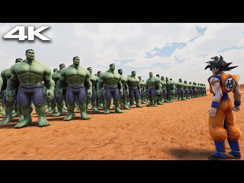 Goku vs 1000 Every Unit — Ultimate Epic Battle Simulator 2 — UEBS 2