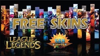 ☮HOW TO GET ℉REE SKINS IN League of Legends®  FOR ALL CHAMPIONS✔