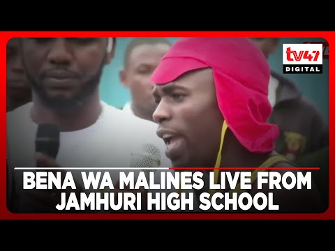 Bena wa Malines calls mukuru live from Jamhuri High School