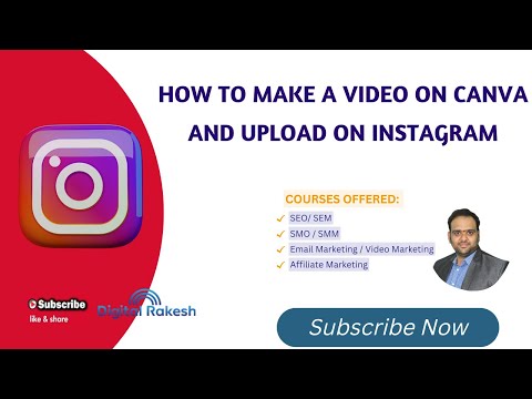 How To Make A Video On Canva And Upload On Instagram  Social Media Marketing Training