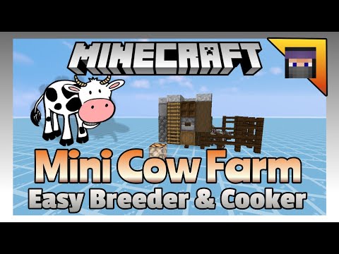 Ultimate Mini Cow Farm - Easy Redstone Automation