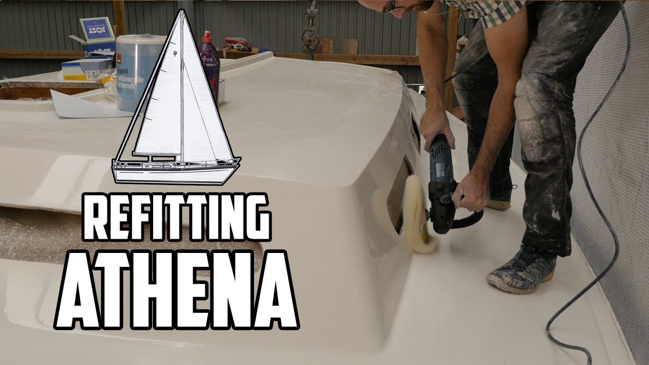 Sail Life - Making her shine (fixing the paint job) and installing port lights - DIY sailboat refit